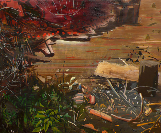 Metropolitan Avenue, Acrylic and Oil on Canvas, 54"x66" 2007